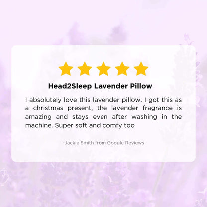 Head2Sleep Lavender Pillow | UK's Leading Pillow Specialist | UK's Lowest Prices | Featuring UK's Best Brands including TEMPUR®, Dunlopillo, Hypnos, Silentnight, Sealy, Seriously Comfortable & More