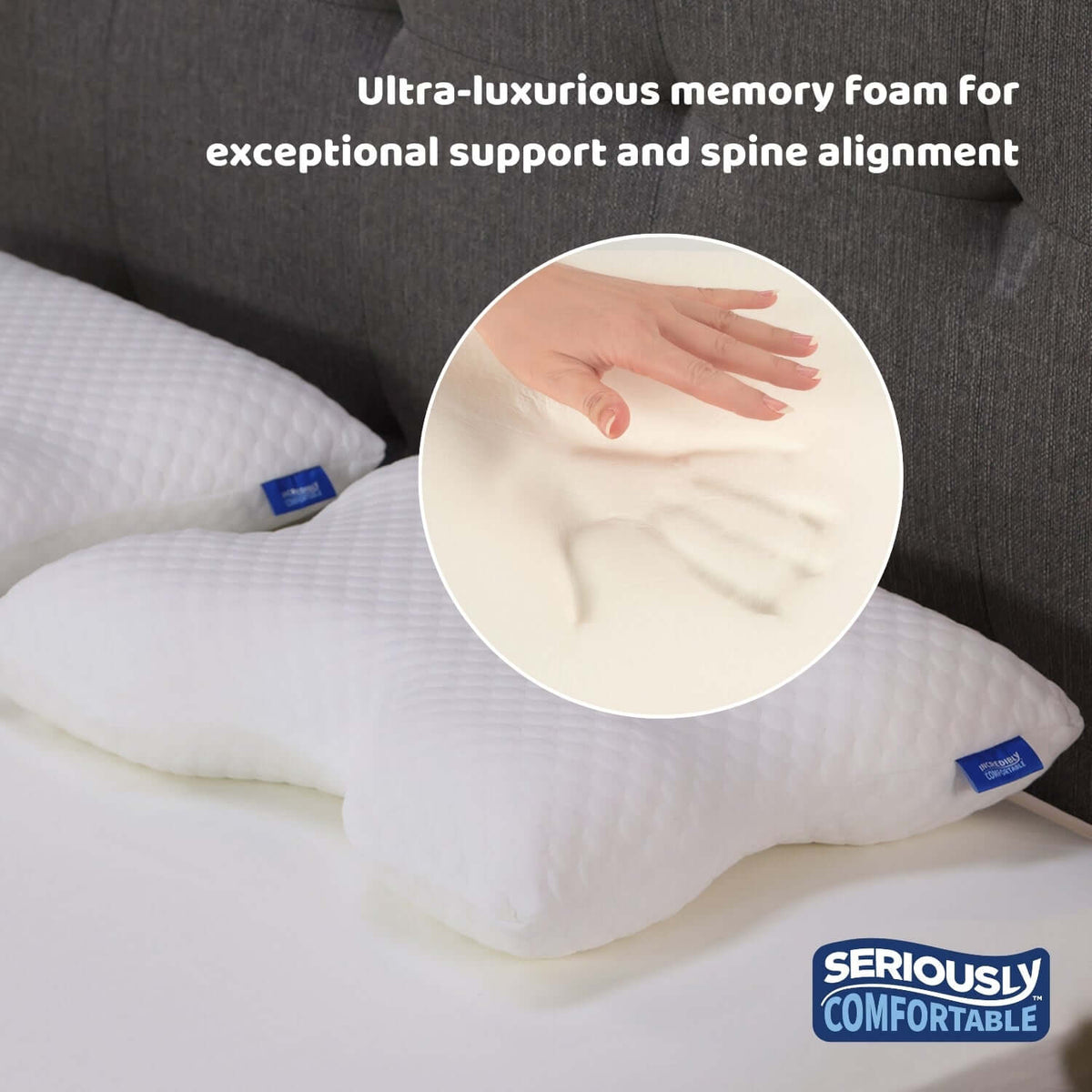 Seriously Comfortable	Cool Ergo Comfort Pillow | UK's Leading Pillow Specialist | UK's Lowest Prices | Featuring UK's Best Brands including TEMPUR®, Dunlopillo, Hypnos, Silentnight, Sealy, Seriously Comfortable & More