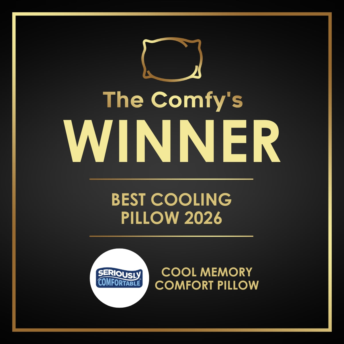 Cool Memory Foam Side Sleeper Pillow by Seriously Comfortable