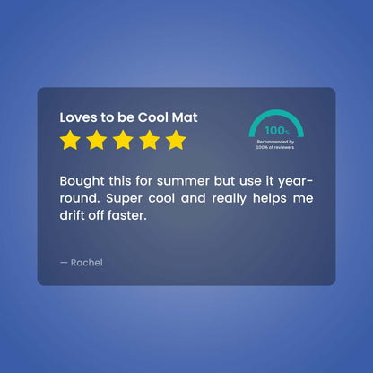 Adormo Loves to Be Cool Mat | UK's Leading Pillow Specialist | UK's Lowest Prices | Featuring UK's Best Brands including TEMPUR®, Dunlopillo, Hypnos, Silentnight, Sealy, Seriously Comfortable & More