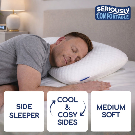 Cool Memory Foam Side Sleeper Pillow by Seriously Comfortable