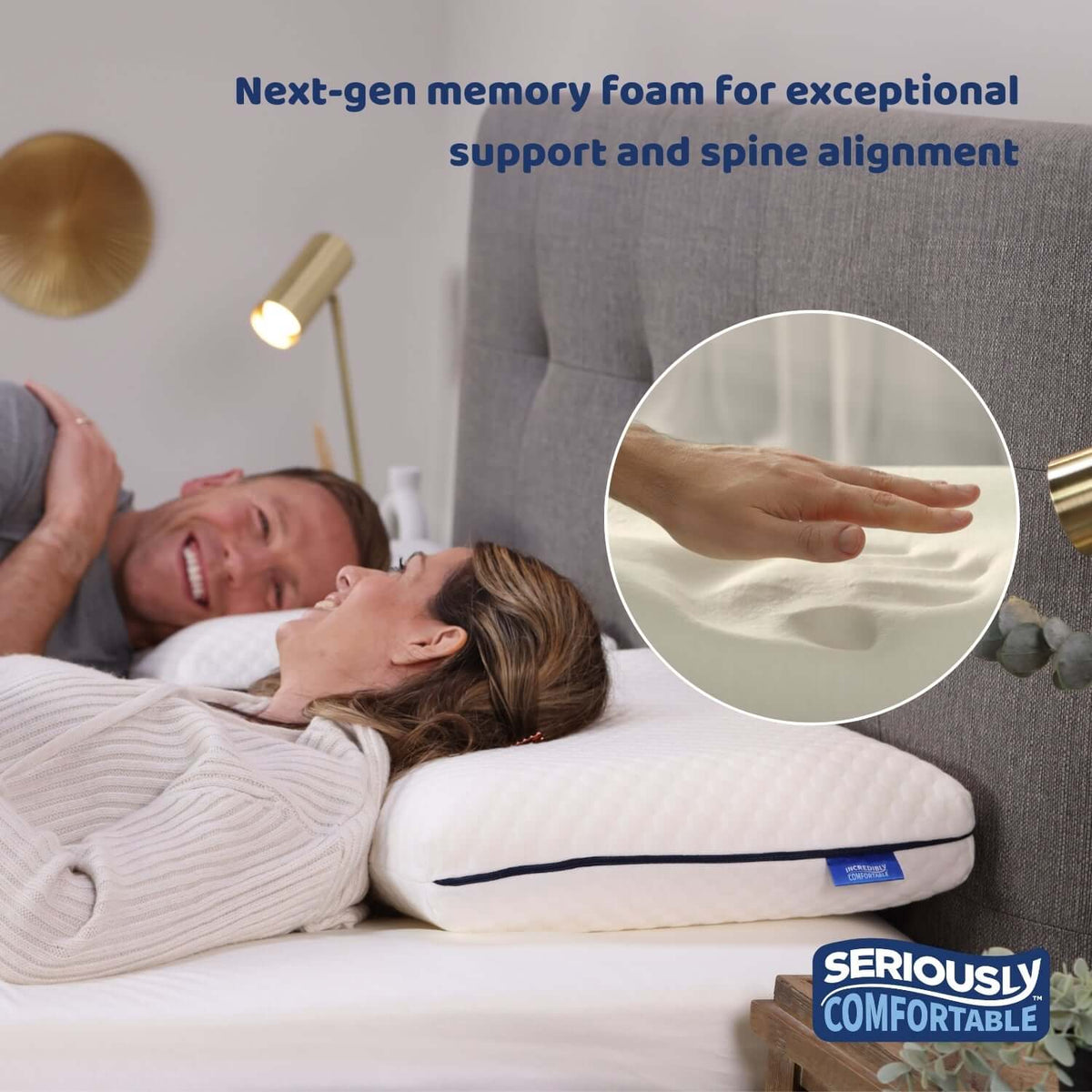 Seriously Comfortable	Cool Revolution Comfort Pillow | UK's Leading Pillow Specialist | UK's Lowest Prices | Featuring UK's Best Brands including TEMPUR®, Dunlopillo, Hypnos, Silentnight, Sealy, Seriously Comfortable & More