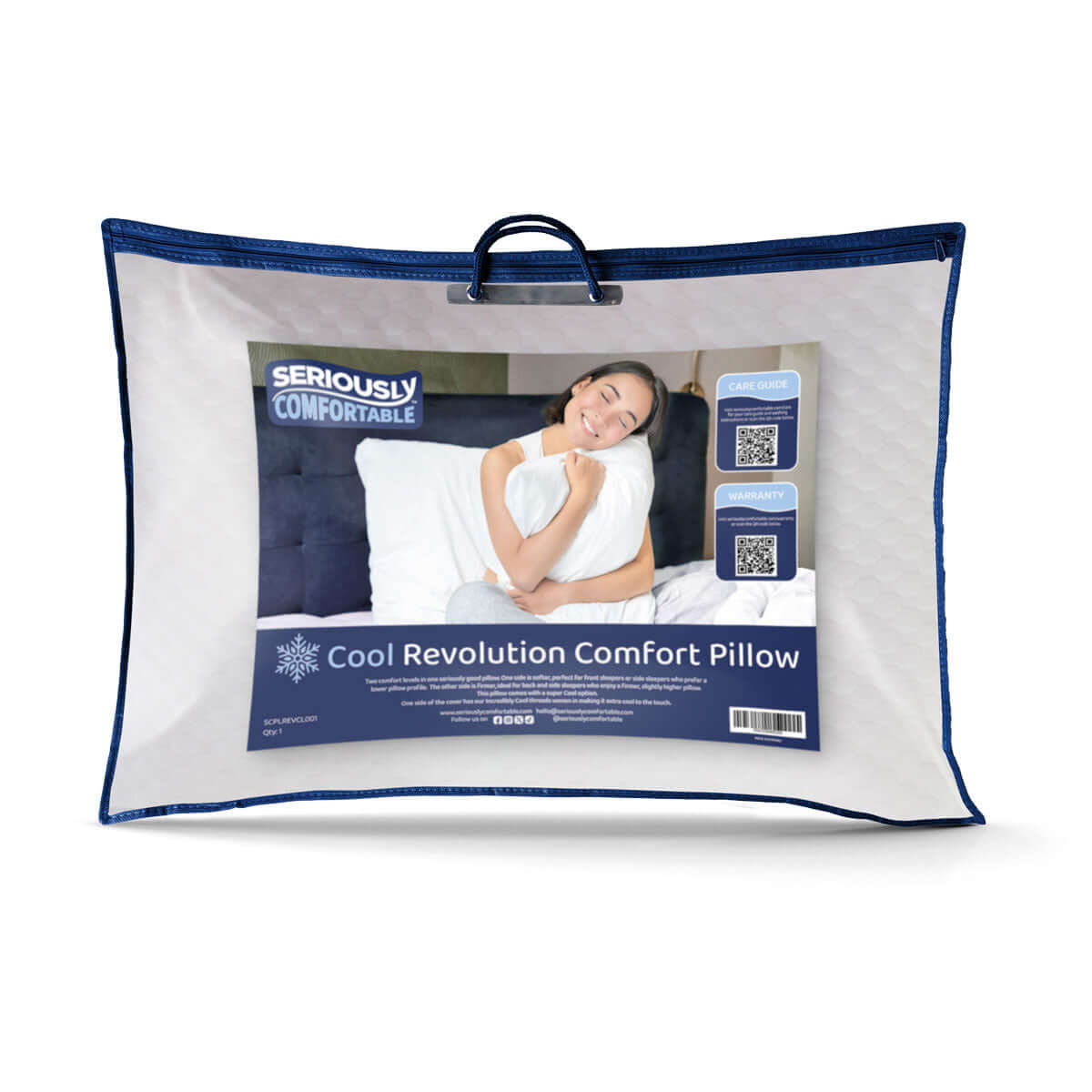 Seriously Comfortable	Cool Revolution Comfort Pillow | UK's Leading Pillow Specialist | UK's Lowest Prices | Featuring UK's Best Brands including TEMPUR®, Dunlopillo, Hypnos, Silentnight, Sealy, Seriously Comfortable & More